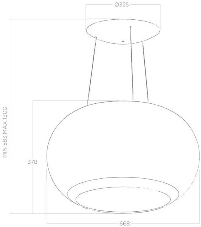 Elica Ceiling Mounted Hood INTERSTELLAR-C - Glass - Image 4