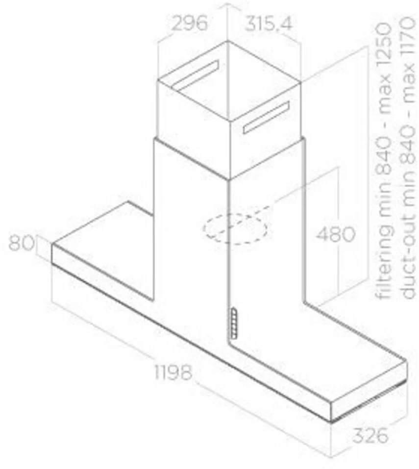 Elica Island Hood HAIKU-ISL-120-SS - Stainless Steel - Image 9