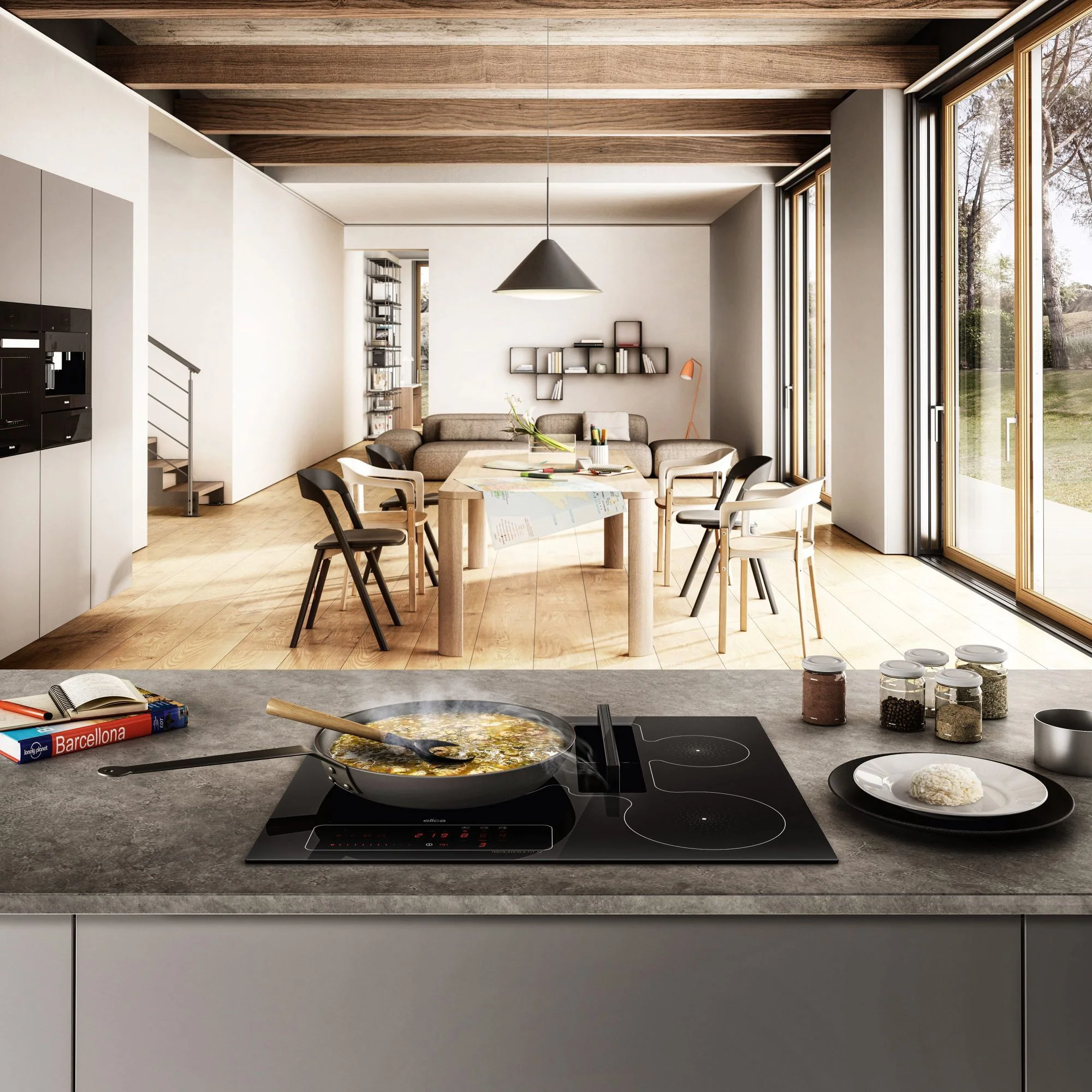 Elica Venting Hob NT-FIT-A3Z-60 - Black - Image 2