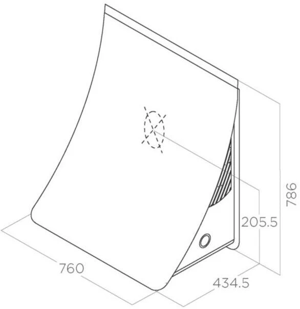 Elica Wall Mounted Hood NUANCE-DRYWALL - Unfinished - Image 3