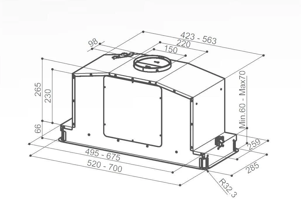 Faber Canopy Hood IN-LIGHT-EV8P-X-A52 - Stainless Steel - Image 4
