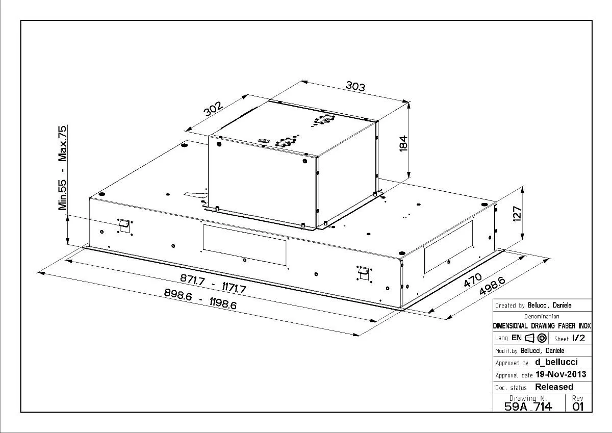 Faber Ceiling Integrated HEAVEN-2-0-EV8-KL-X90 - Stainless Steel - Image 4