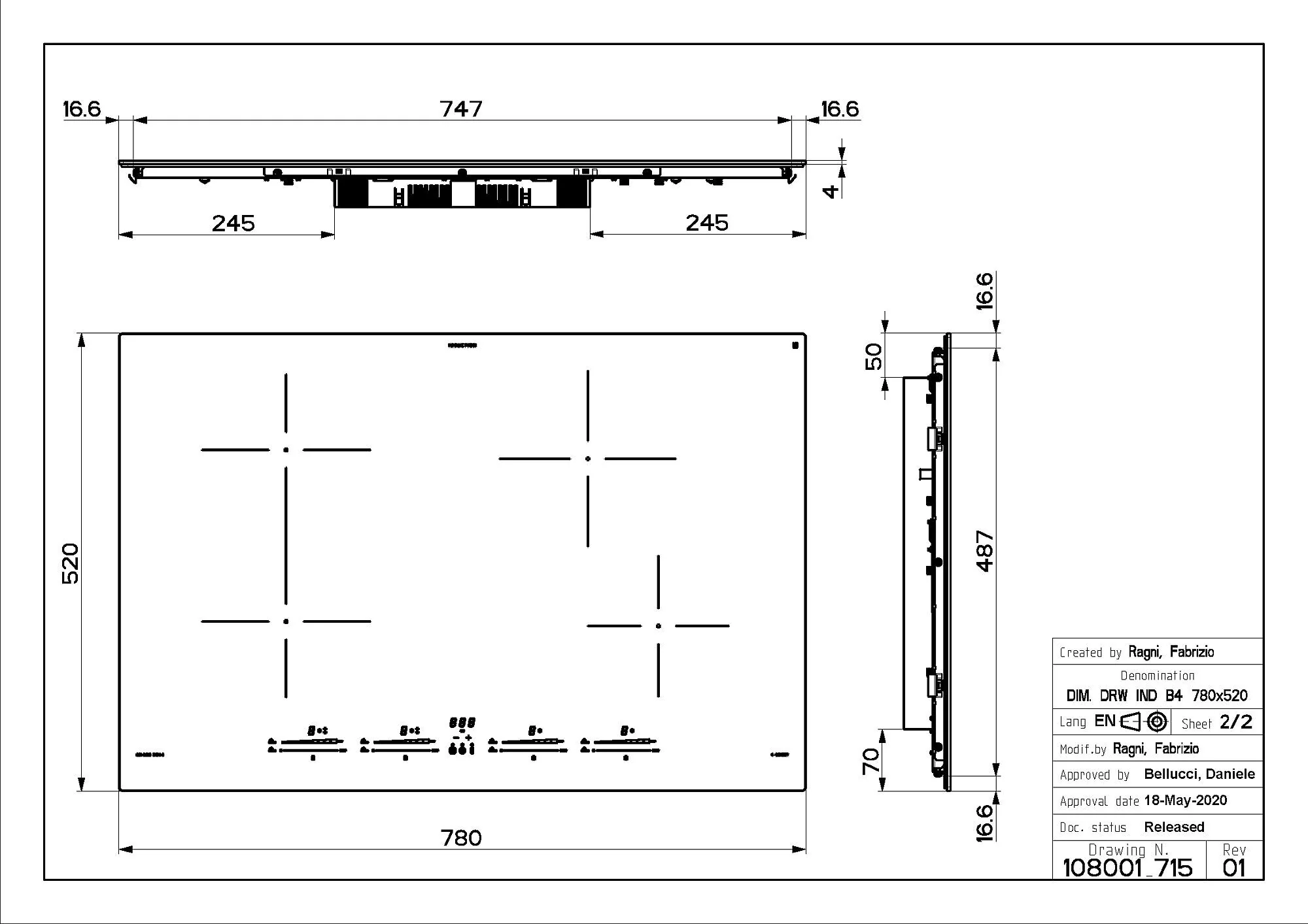 Faber Induction Hob FCH-84-GR-KL - Grey - Image 3