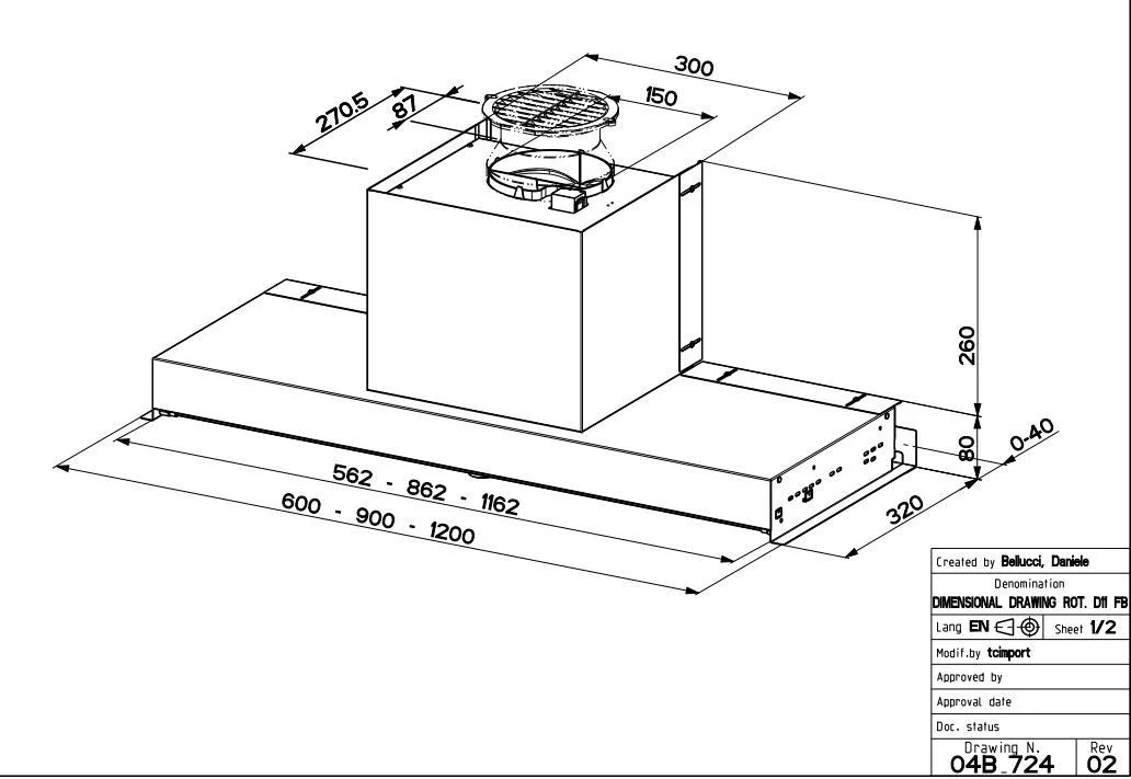 Faber Integrated Hood IN-NOVA-SMART-PLUS-X-A120 - Stainless Steel - Image 2