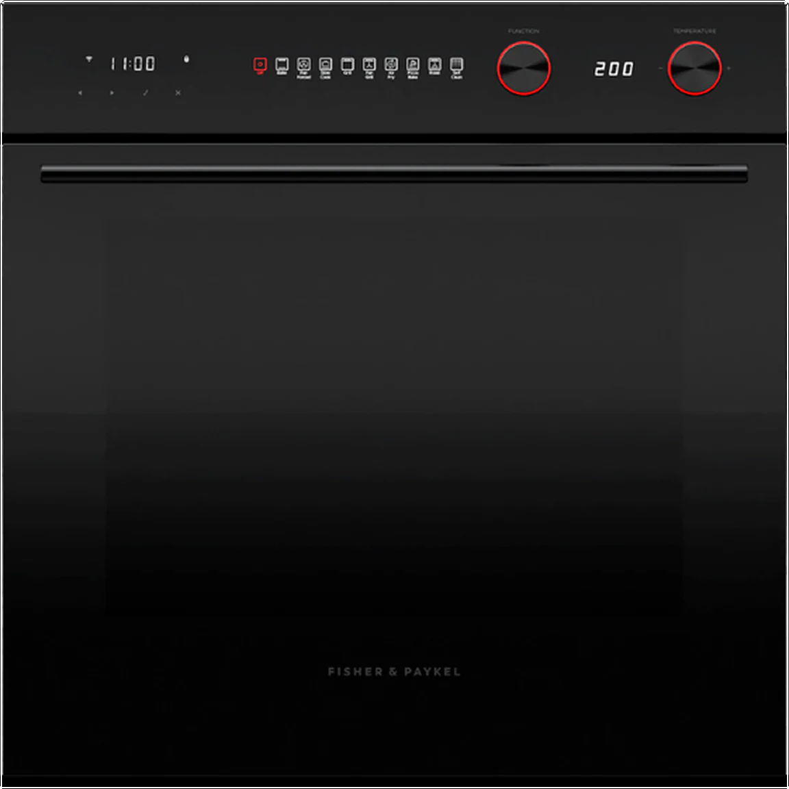 Fisher & Paykel Single Oven Electric OB60SACPGB5 - Black Glass