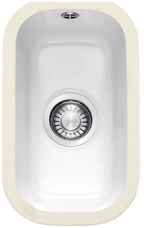 Franke 0.5 Bowl Sink VBK11021WHC - White