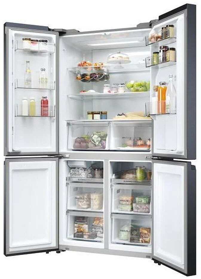 Haier Freestanding American Style Refrigeration HCR5919EHMB - Brushed Black - Image 4