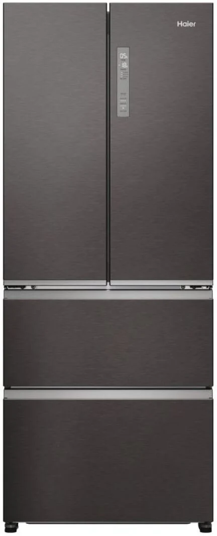 Haier Freestanding Fridge Freezer Frost Free HFR3718ENMD - Dark Inox