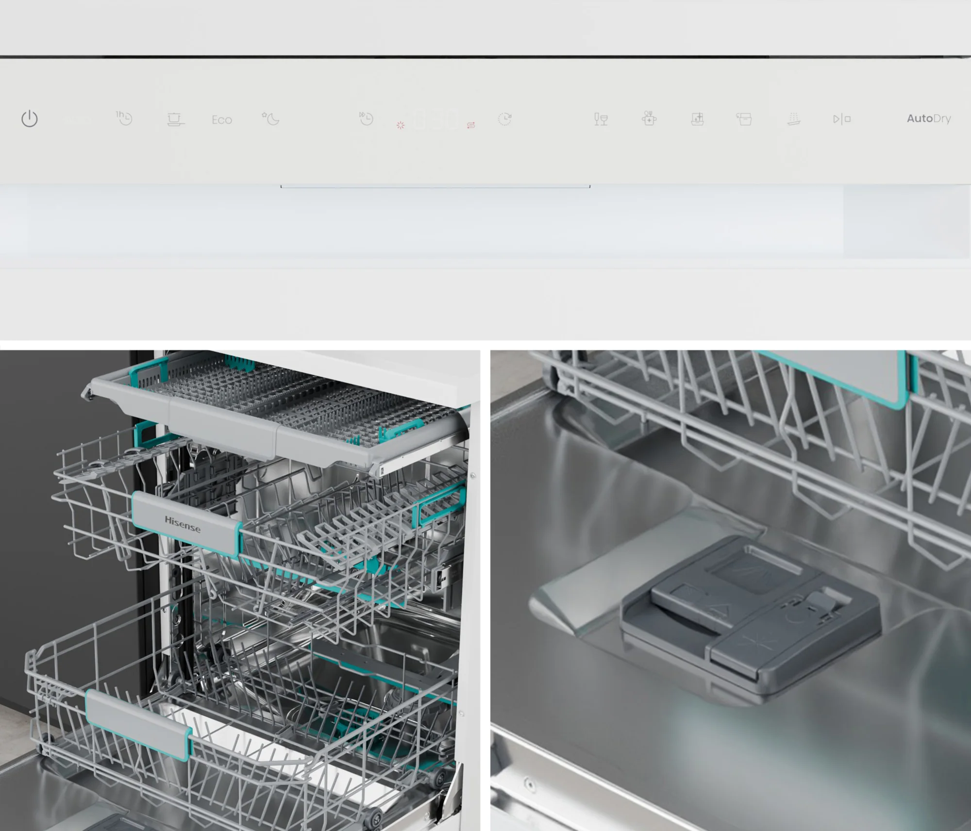 Hisense Freestanding 60 Cm Dishwasher HS663A90WUK - White - Image 2