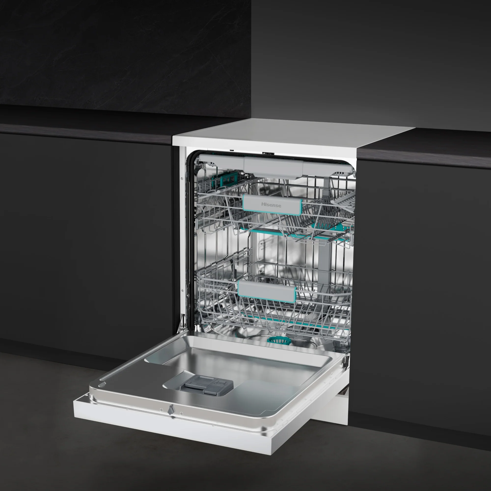 Hisense Freestanding 60 Cm Dishwasher HS663A90WUK - White - Image 5