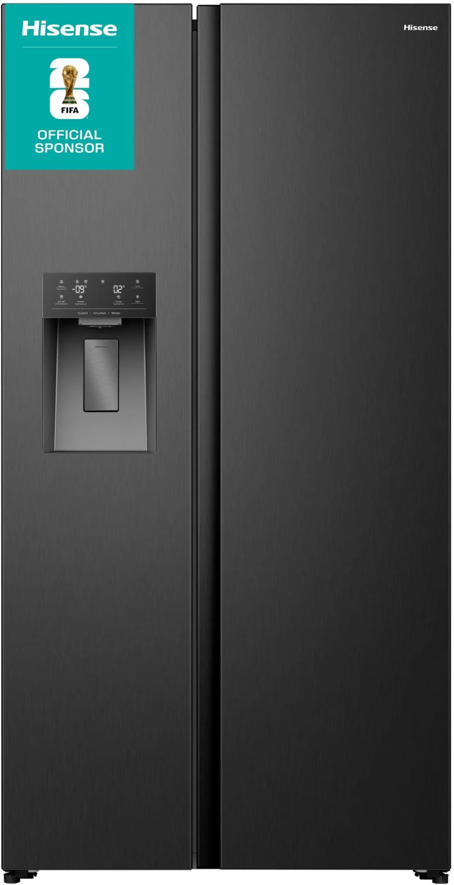 Hisense Freestanding American Style Refrigeration RS5P528STBE - Black