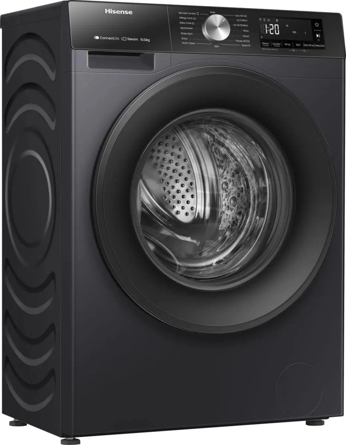 Hisense Freestanding Washing Machine WF3S1043BB3 - Black - Image 5
