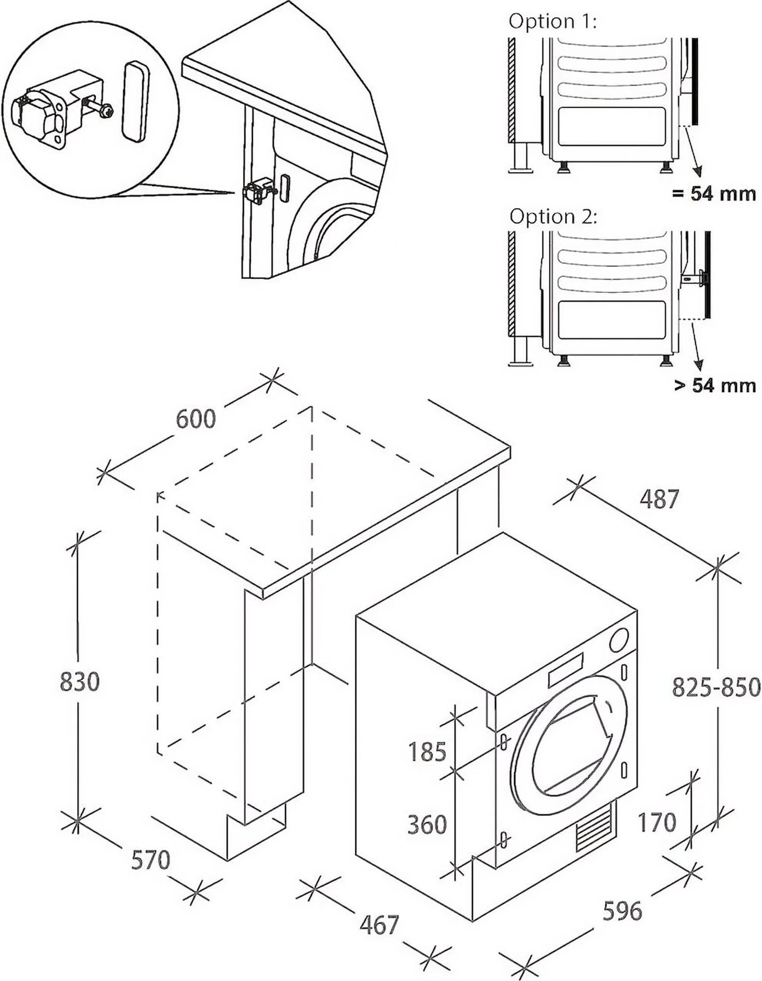 Hoover Built In Condenser Tumble Dryer Heat Pump BATD-H7A2TCE - Fully Integrated - Image 10