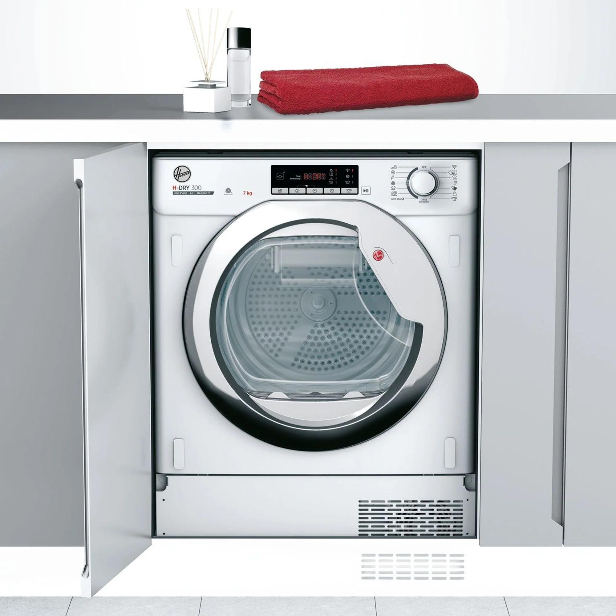 Hoover Built In Condenser Tumble Dryer Heat Pump BATD-H7A2TCE - Fully Integrated - Image 3