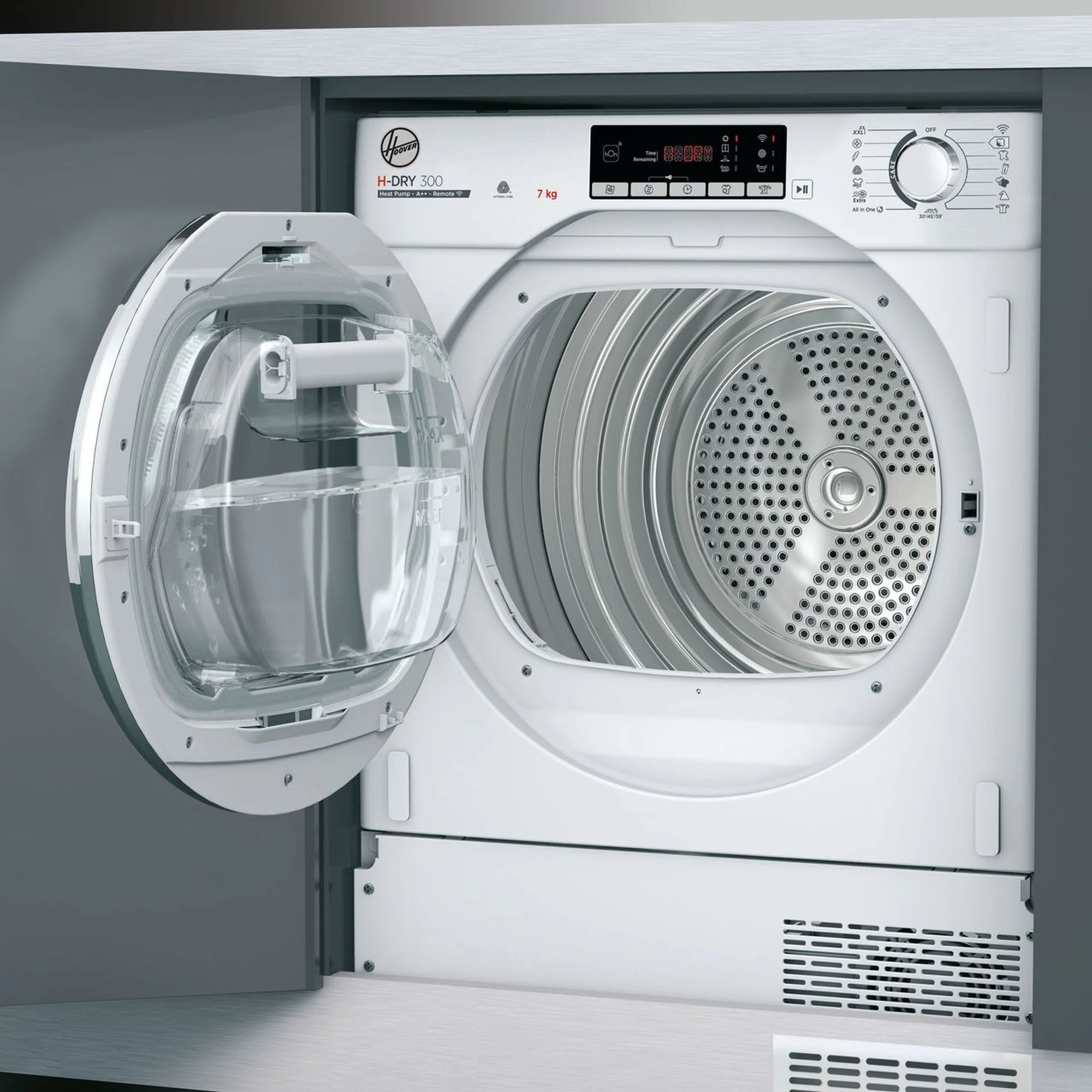 Hoover Built In Condenser Tumble Dryer Heat Pump BATD-H7A2TCE - Fully Integrated - Image 4