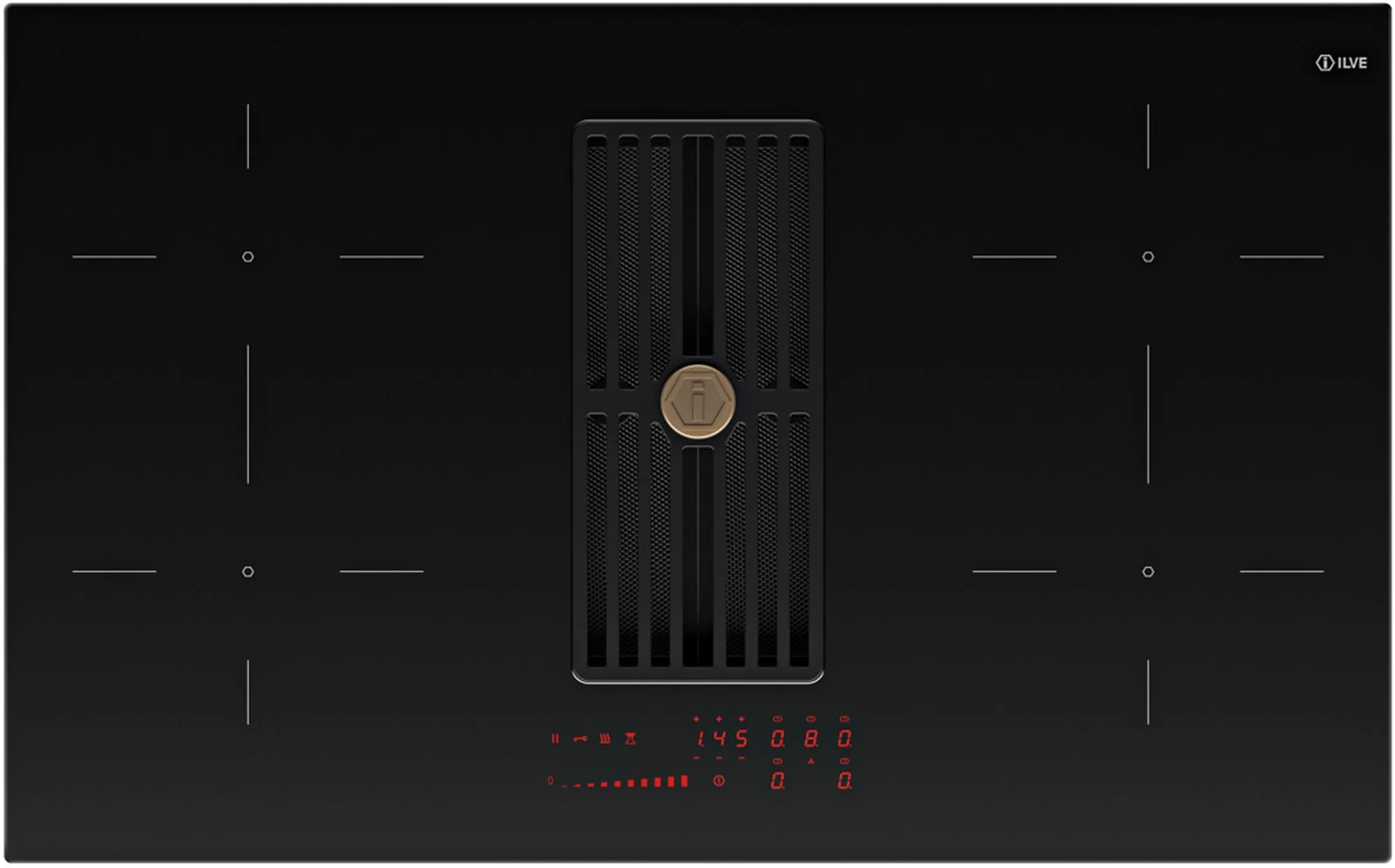 Ilve Venting Hob HVI90TCRF-BK - Black