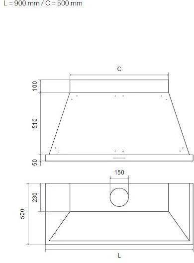 Ilve Wall Mounted Hood ANB90-B-P - Various Colours - Image 2