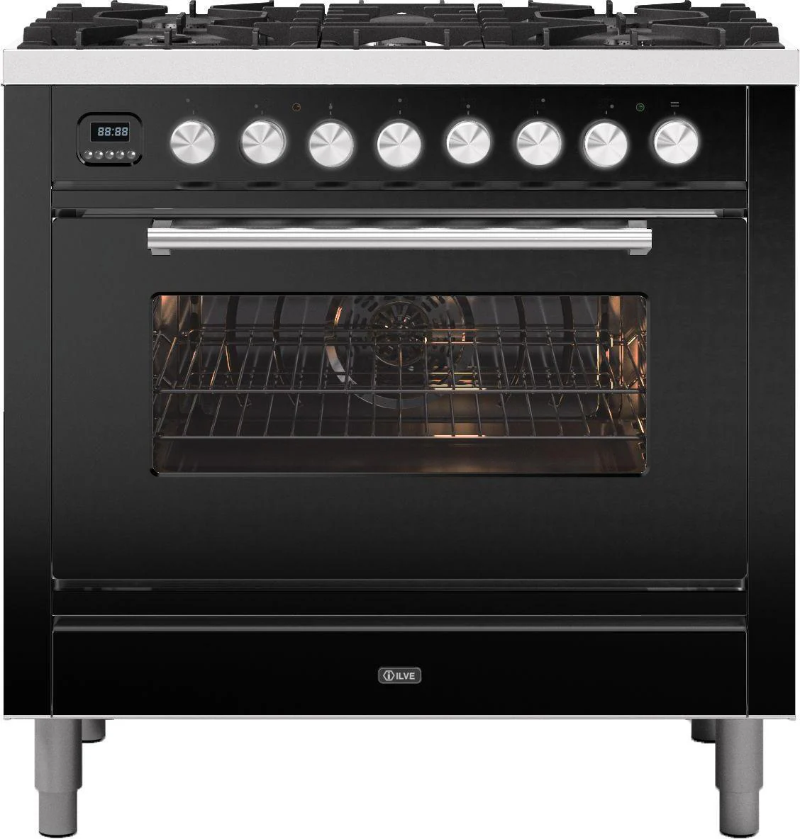 Ilve Range Cooker Dual Fuel P096WE3 - Various Colours - Image 2