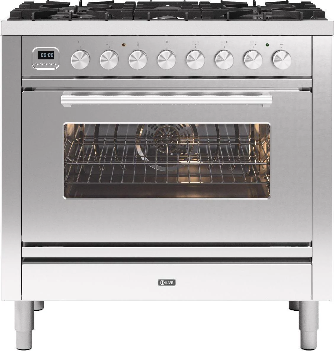 Ilve Range Cooker Dual Fuel P096WE3 - Various Colours - Image 3