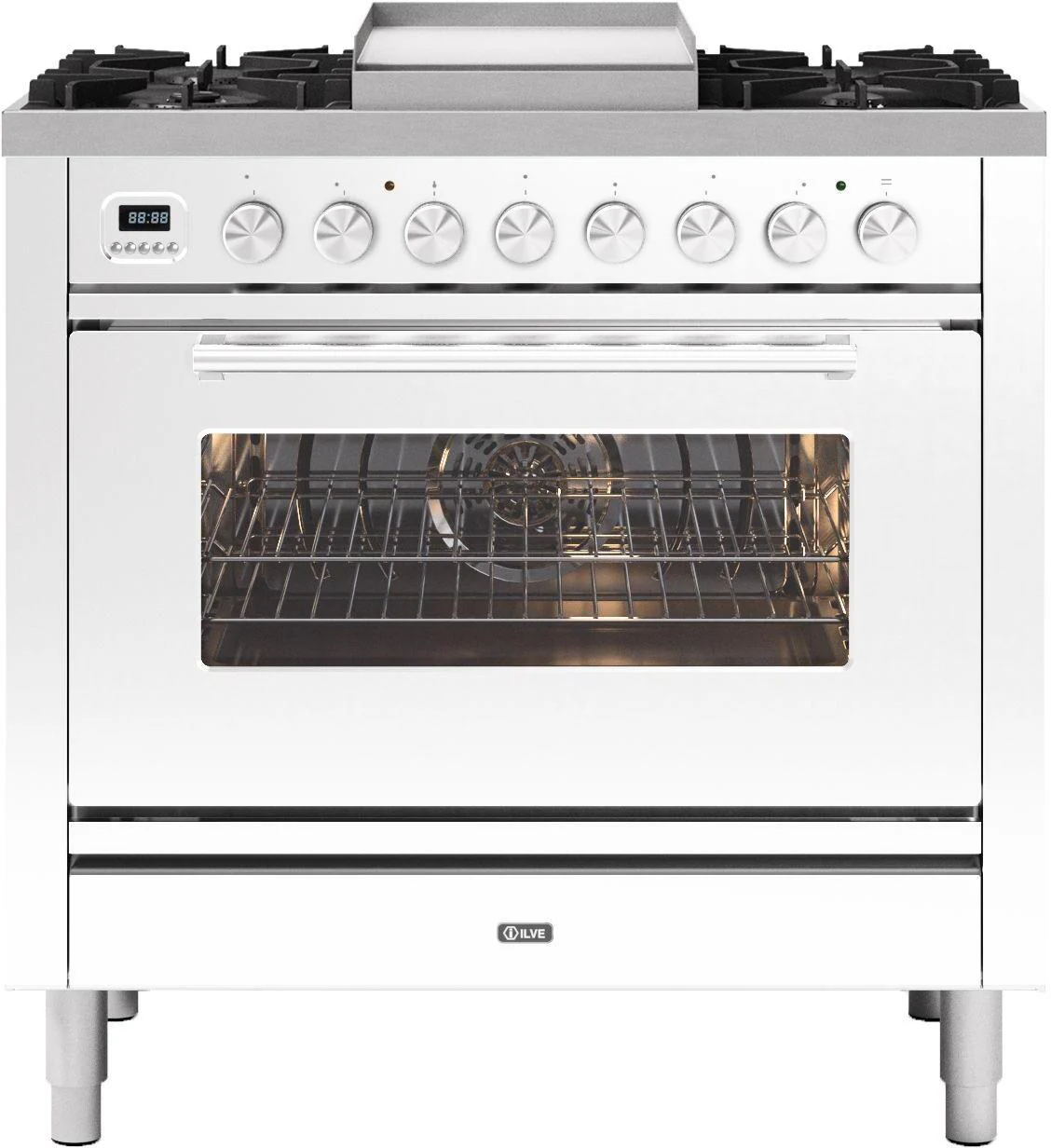 Ilve Range Cooker Dual Fuel P09FWE3 - Various Colours - Image 4