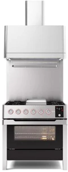Ilve Range Cooker Dual Fuel PM09FDS3-SS - Stainless Steel - Image 3