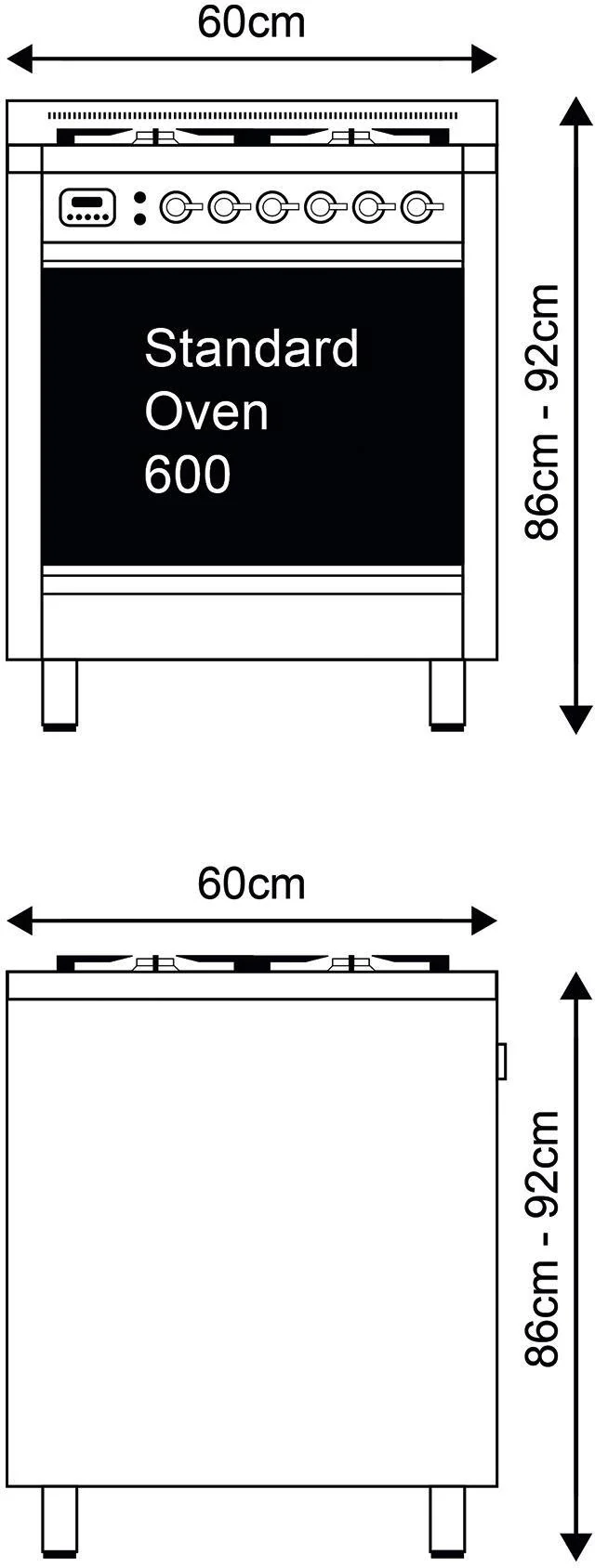 Ilve Slot In Cooker Dual Fuel P06WE3 - Various Colours - Image 7