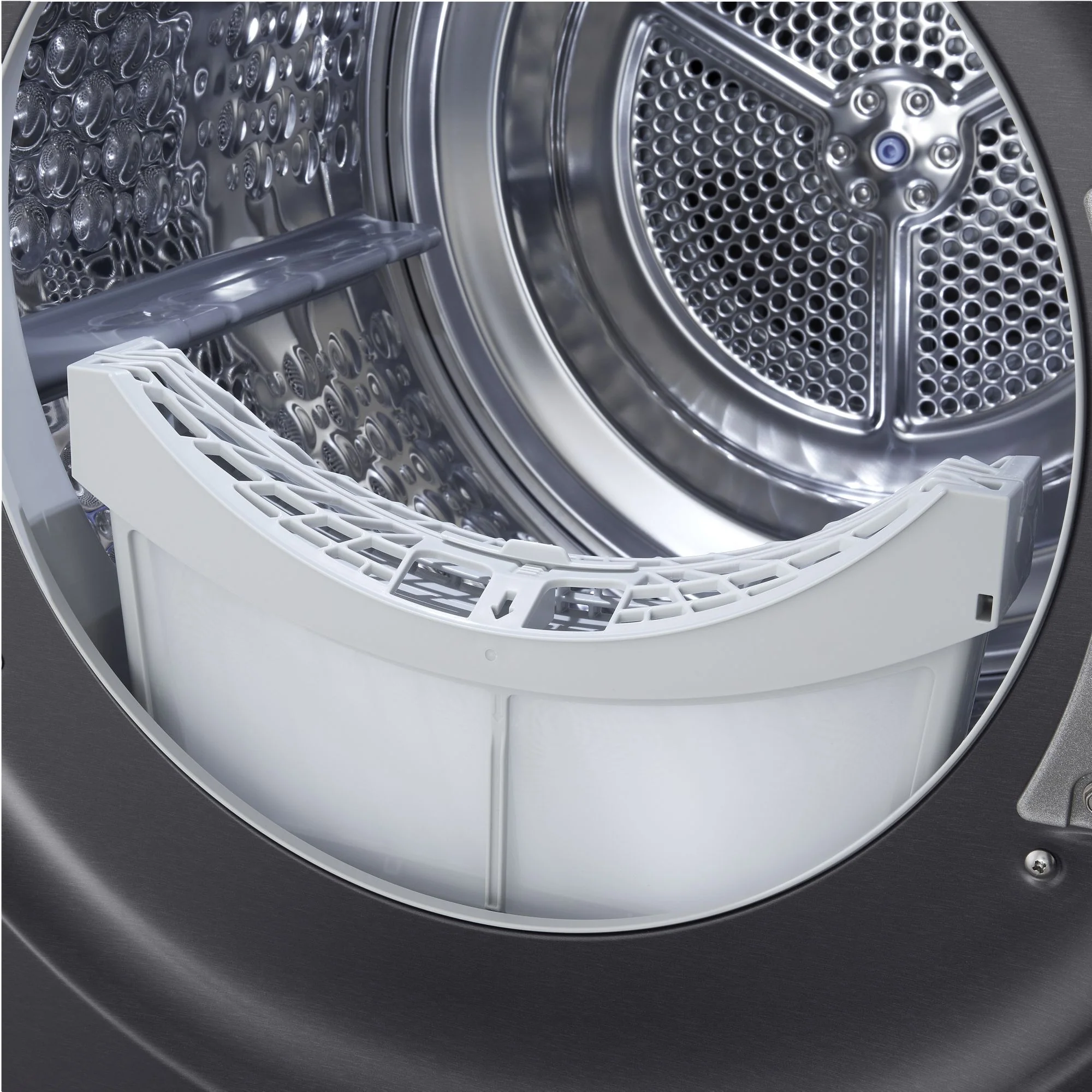 LG Freestanding Condenser Tumble Dryer Heat Pump RHX7010TBB - Essence Matte Black - Image 8