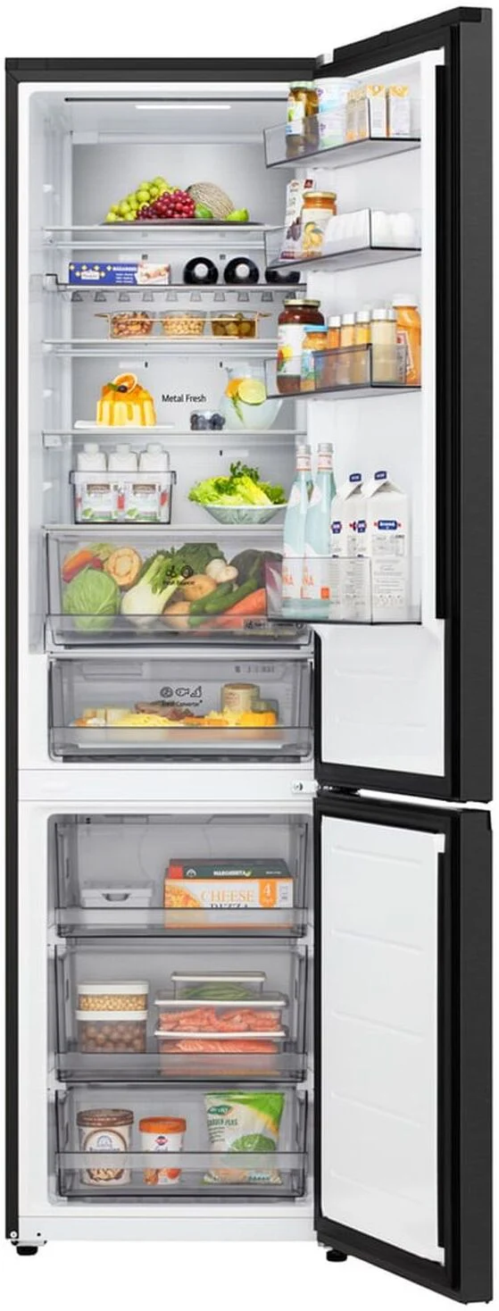 LG Freestanding Fridge Freezer Frost Free GBBS524CEV - Essense Black Steel - Image 3