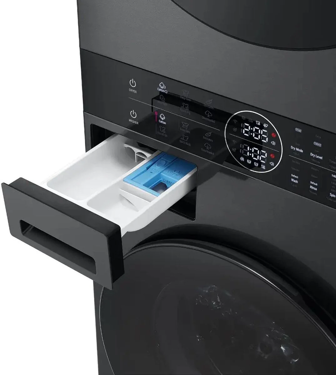LG Freestanding Washer Dryer WT1210BBTN1 - Platinum Black - Image 7