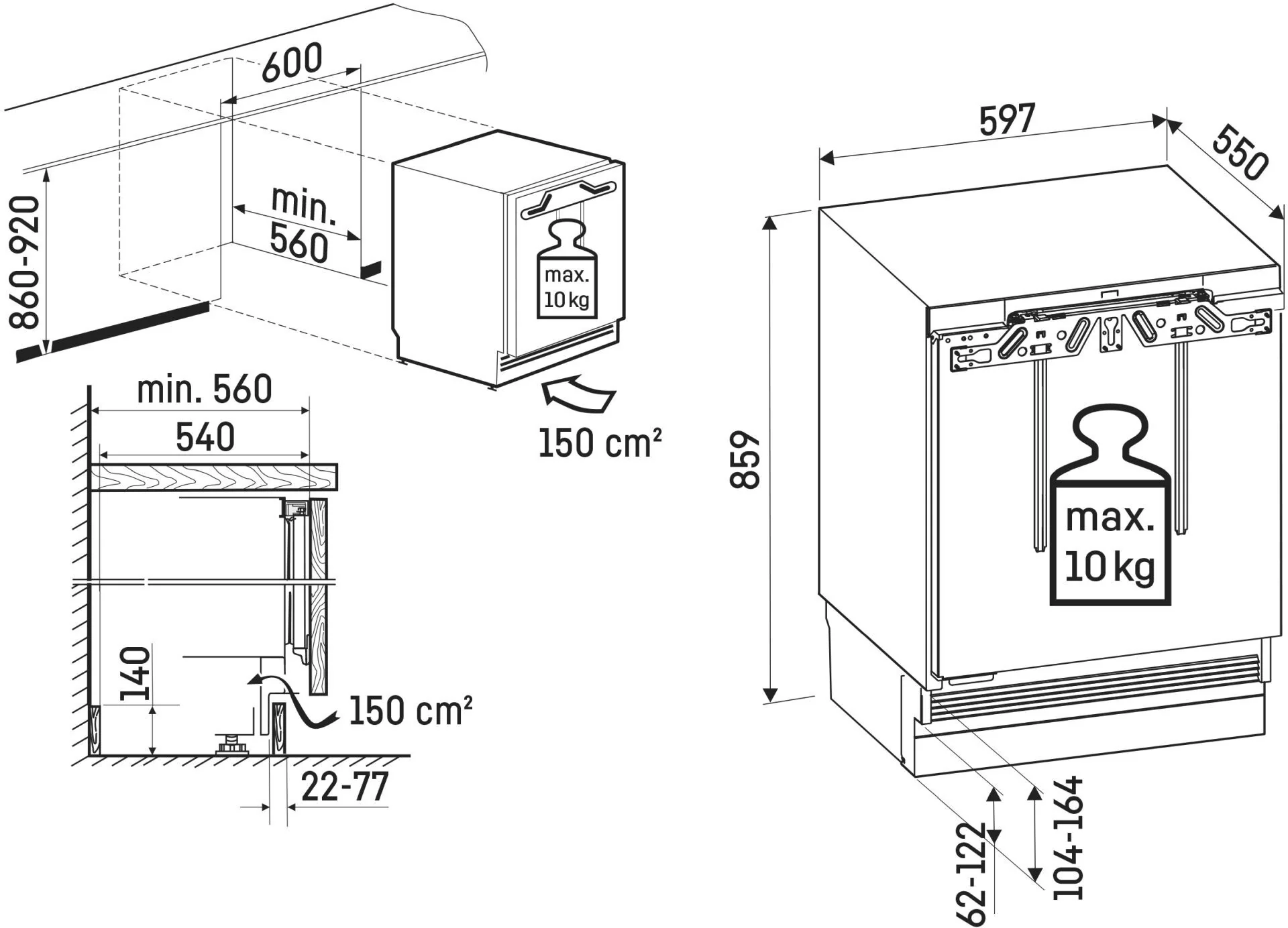 Liebherr Built In Upright Freezer SUFC3703 - Fully Integrated - Image 6