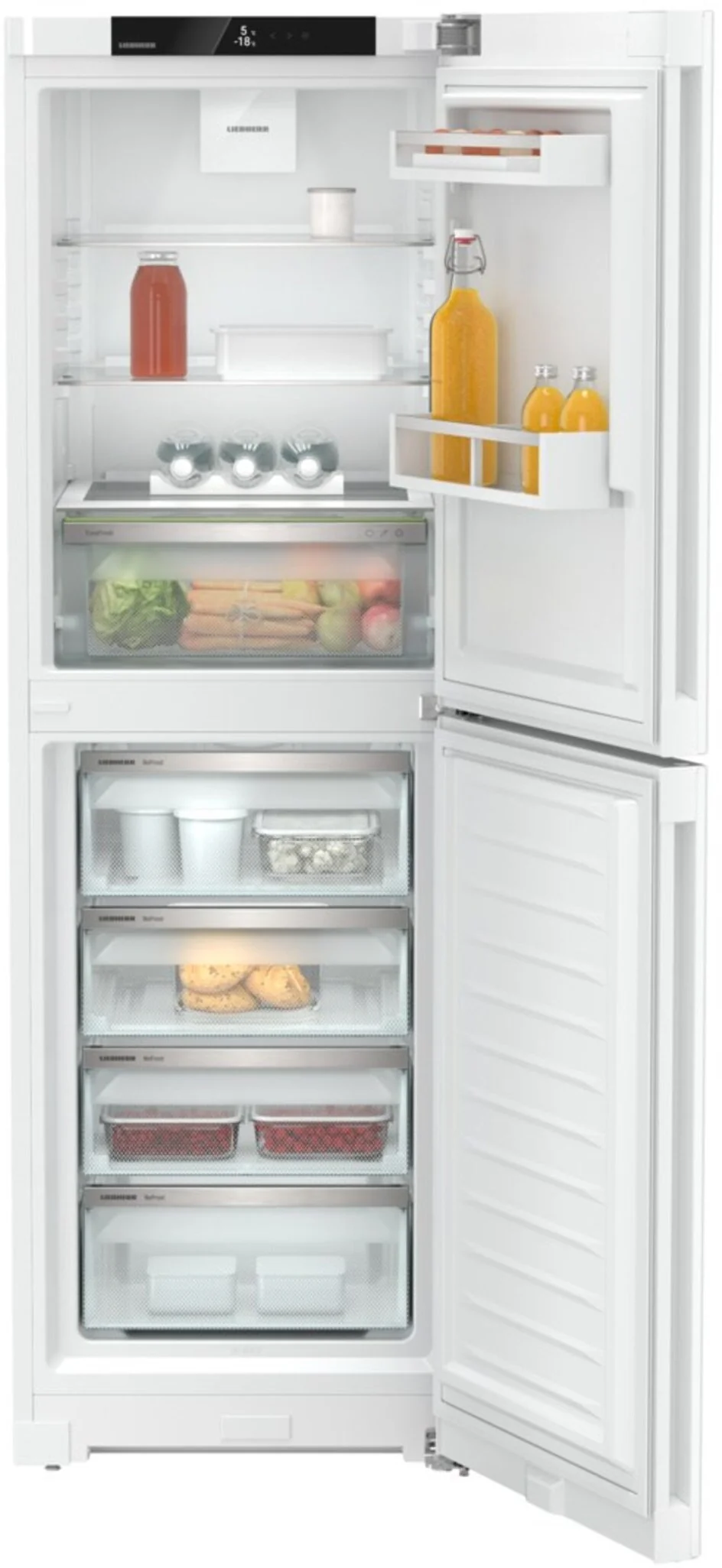 Liebherr Freestanding Fridge Freezer Frost Free CND5204 - White - Image 3