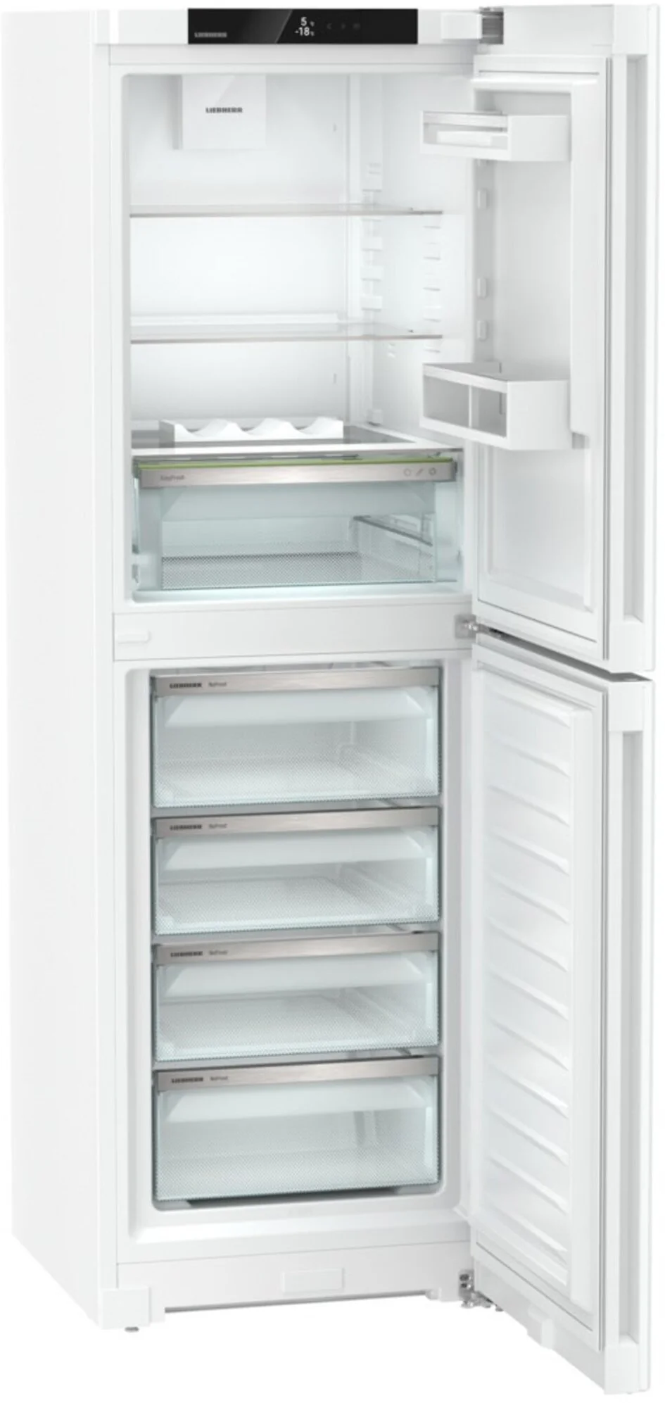 Liebherr Freestanding Fridge Freezer Frost Free CND5204 - White - Image 4