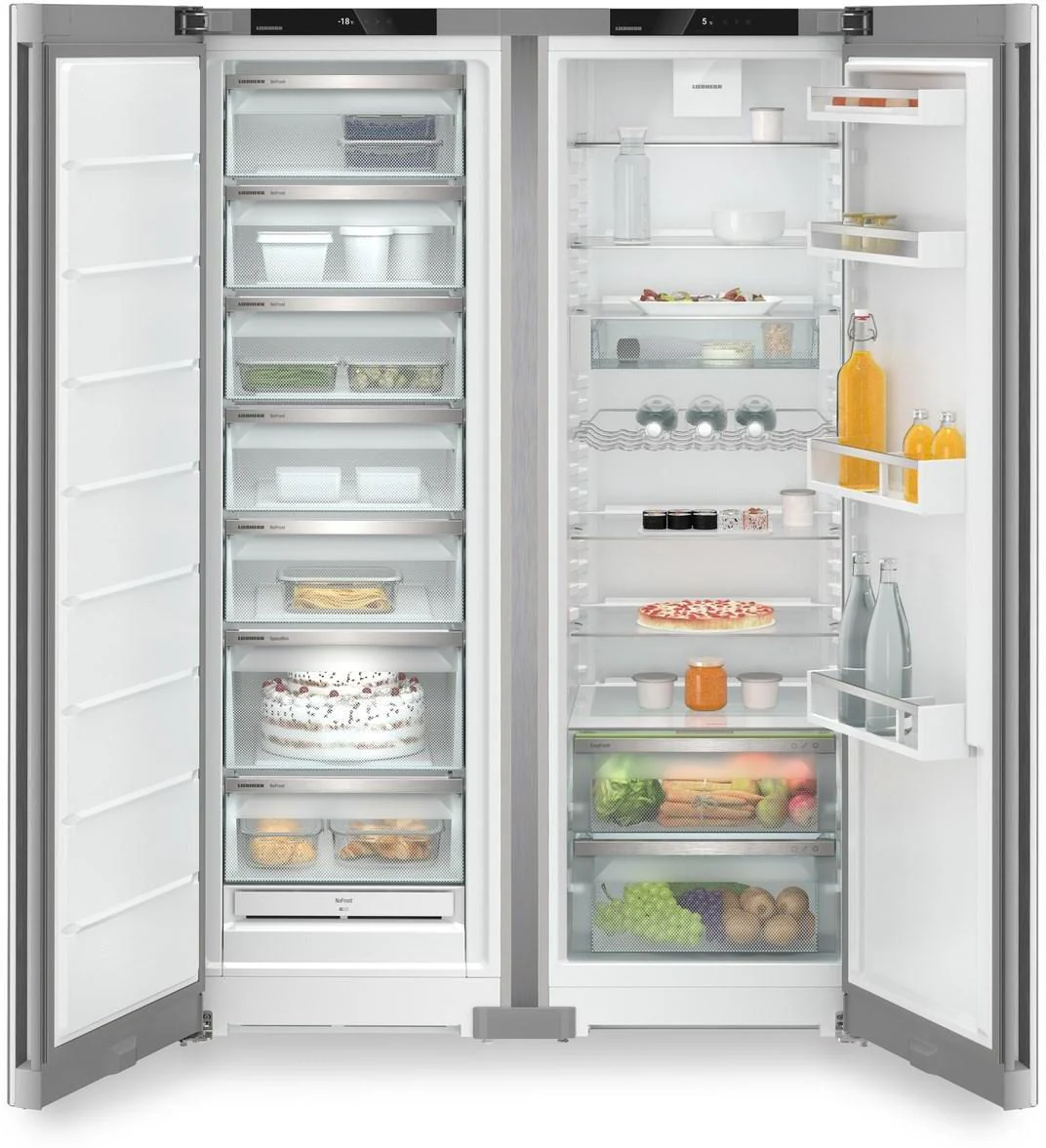 Liebherr Freestanding Fridge Freezer Frost Free XRFSF5220 - Silver