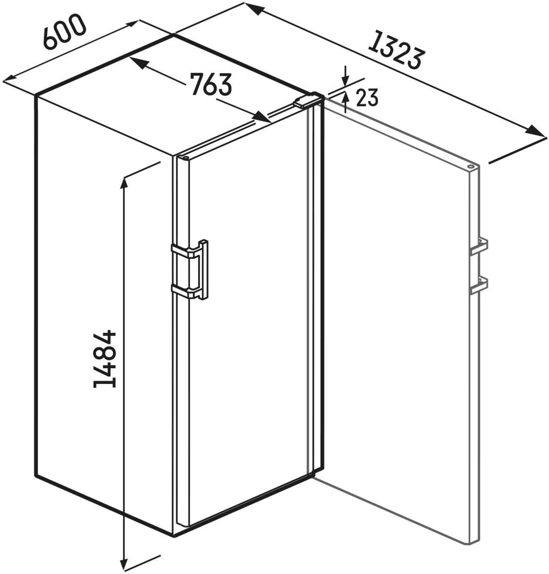 Liebherr Freestanding Wine Cooler WPBL4601 - Black / Glass Door - Image 9