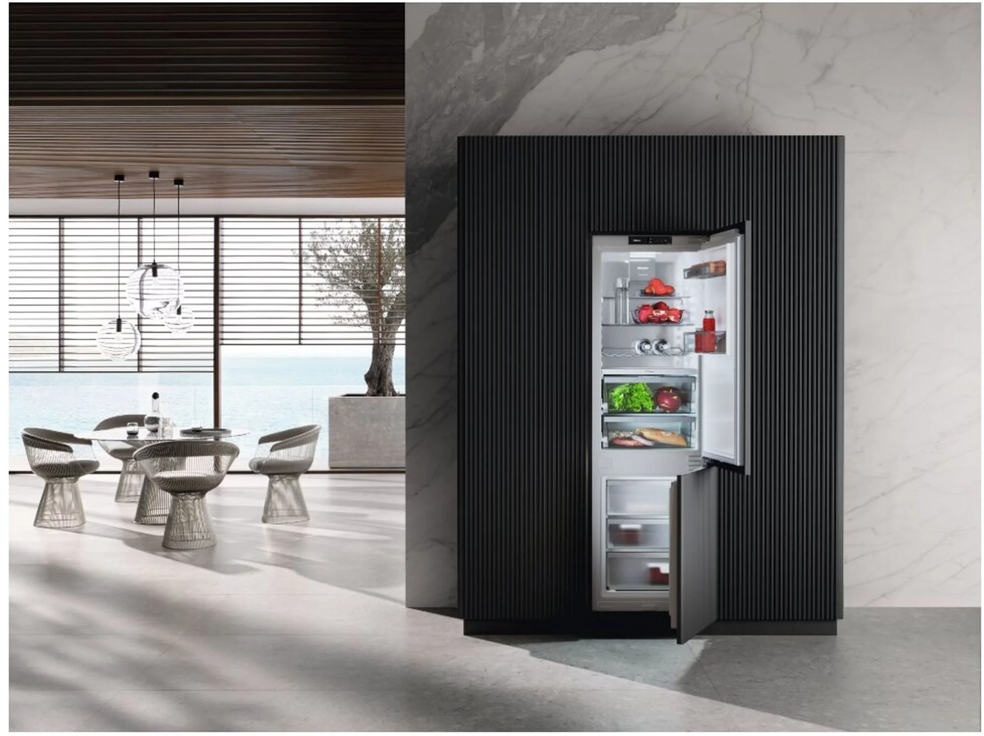 Miele Built In Fridge Freezer Frost Free KFN7744C - Fully Integrated - Image 8