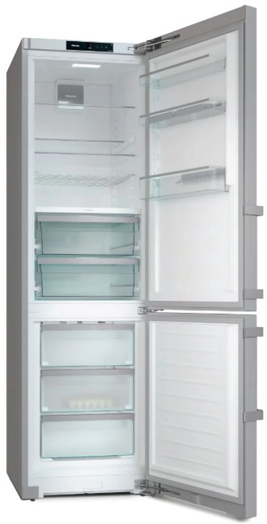 Miele Freestanding Fridge Freezer Frost Free KFN4797CD-CLST - Clean Steel - Image 3