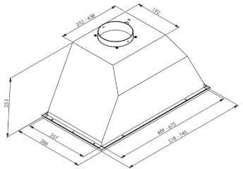 Miro Canopy Hood TEMPO-277110 - Matt Black - Image 2
