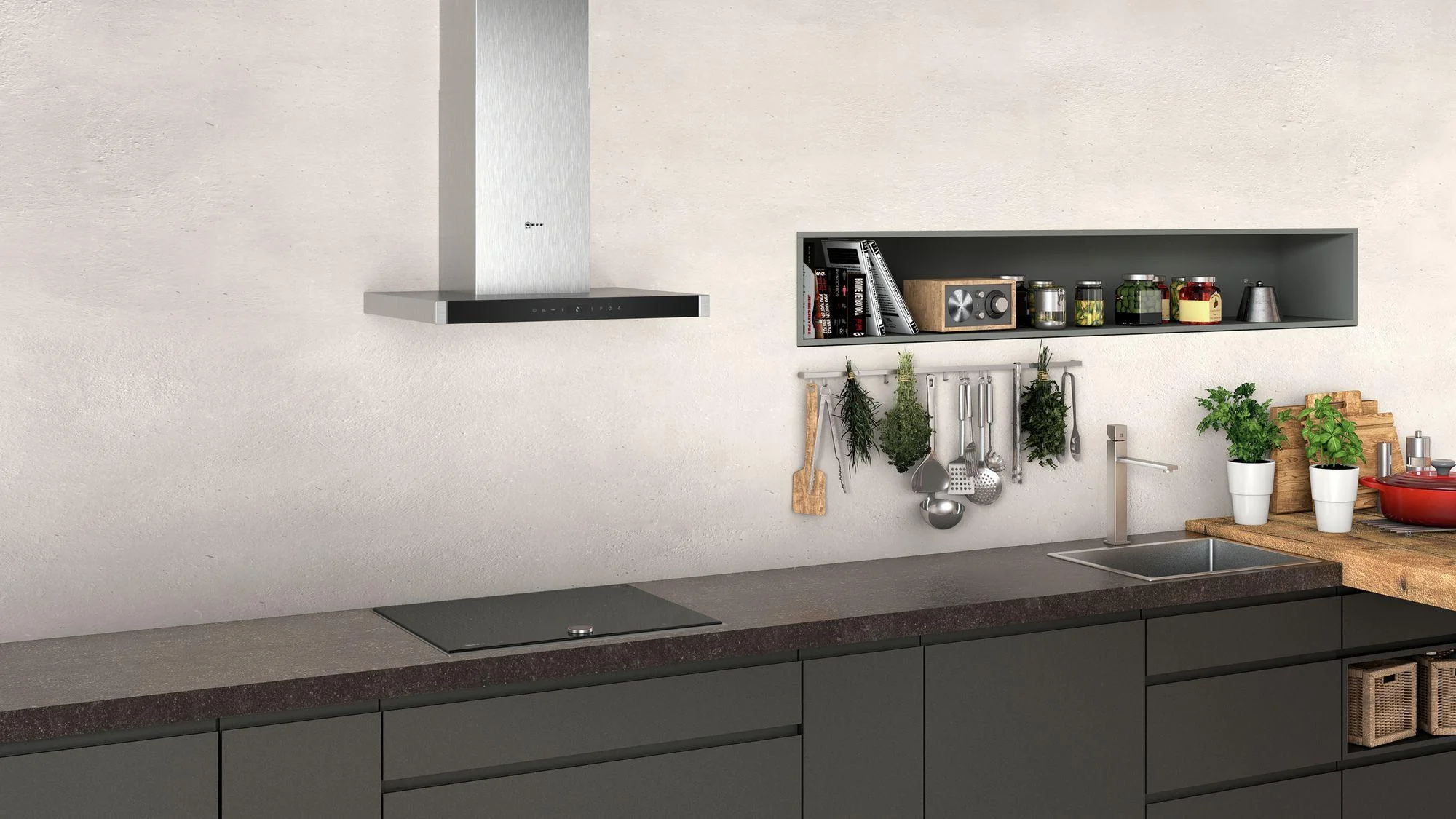 NEFF Chimney Hood D65BMP5N0B - Stainless Steel - Image 4