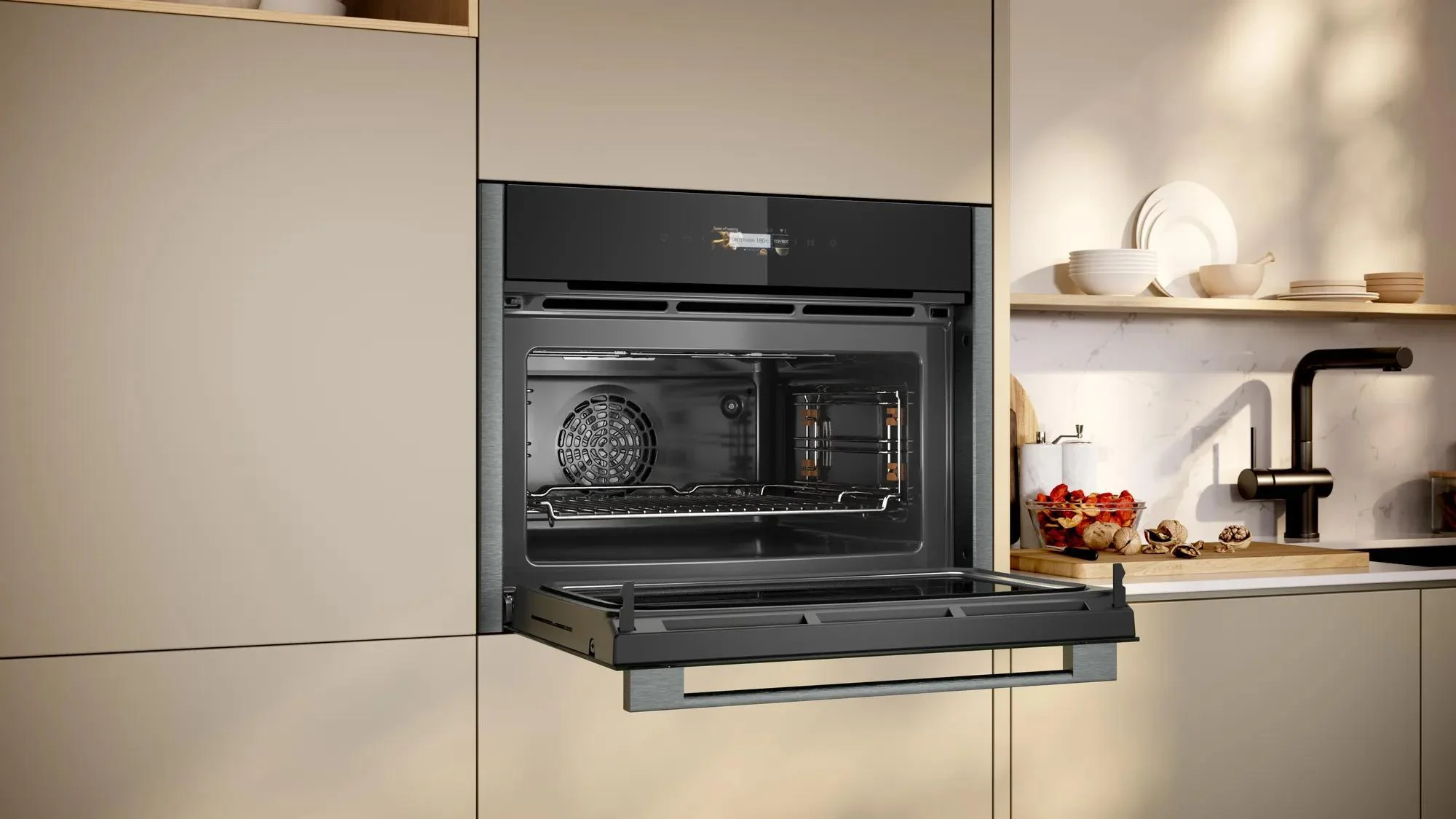 NEFF Combi Microwave C24MR21G0B - Black / Graphite - Image 5
