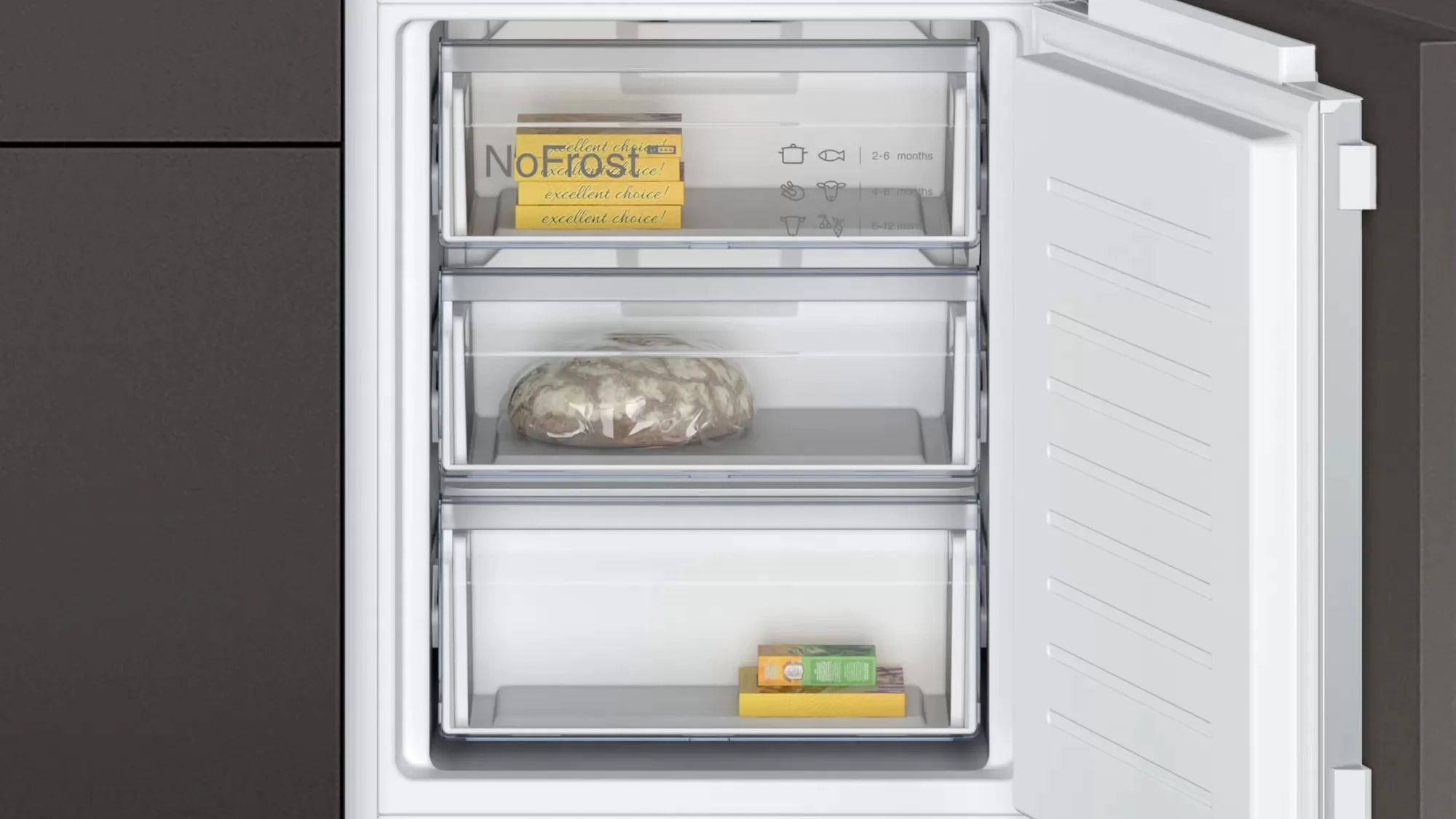 NEFF Built In Fridge Freezer Frost Free KI7861FE0G - Fully Integrated - Image 6