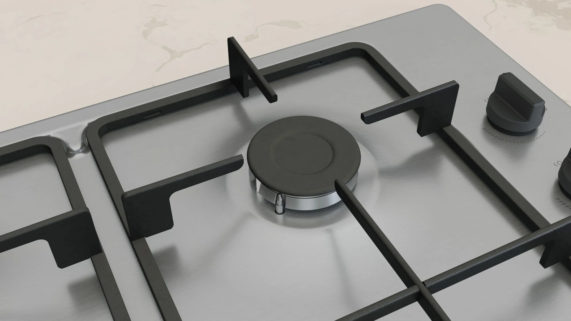 NEFF Gas Hob T26BKP6N0 - Stainless Steel - Image 4