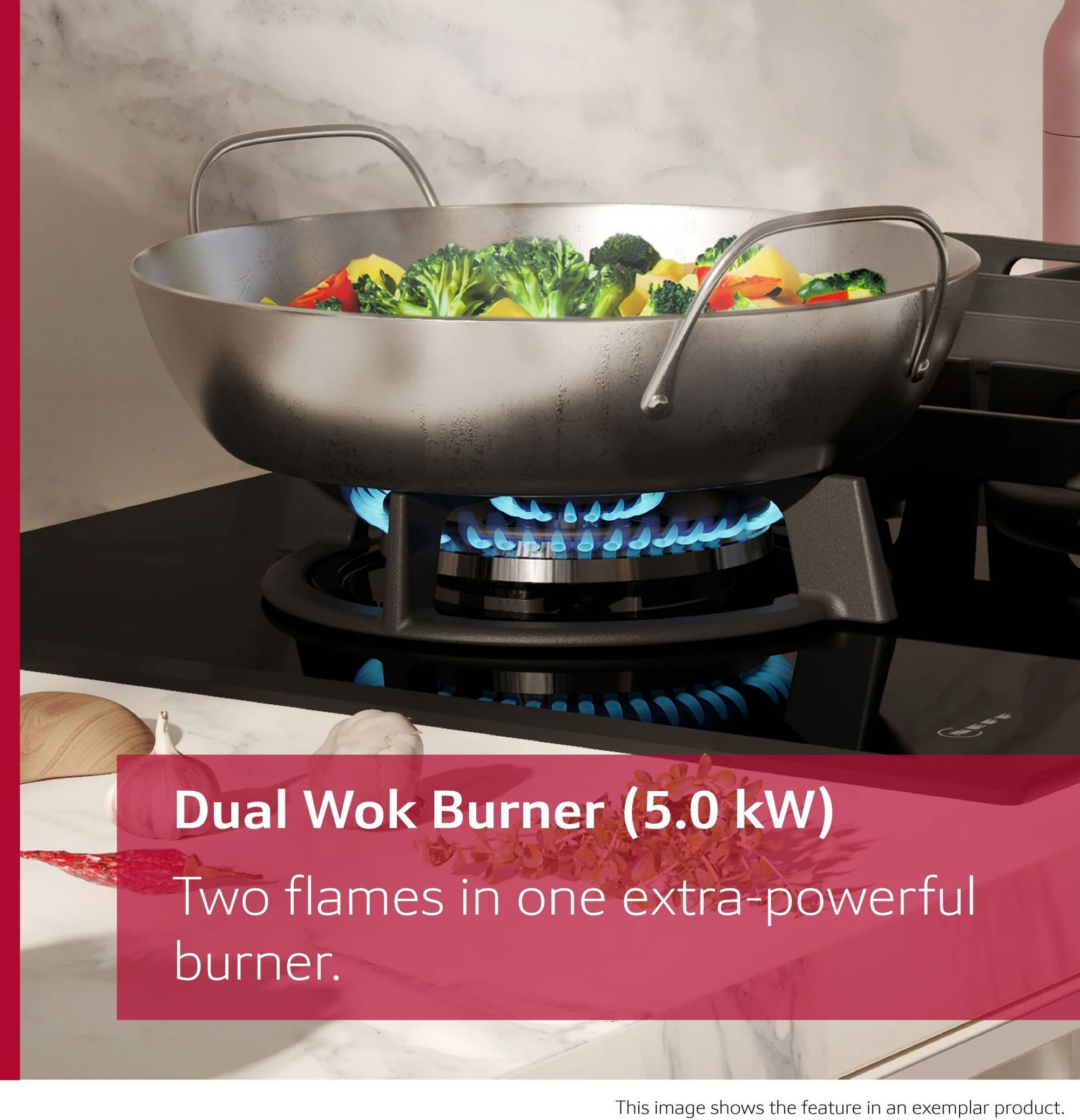 NEFF Gas Hob T27CIS8N0 - Stainless Steel - Image 10