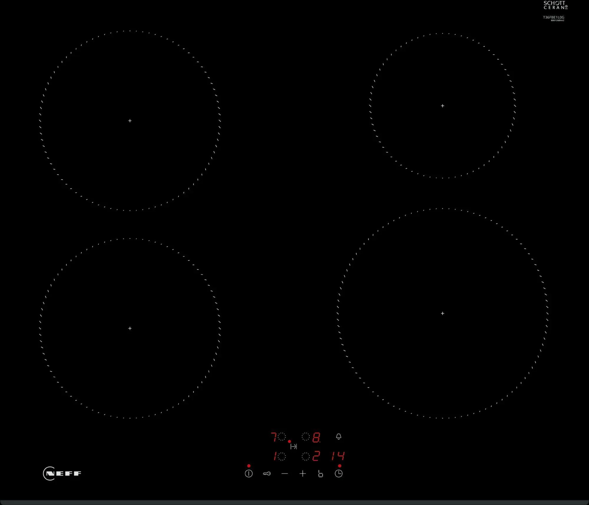 NEFF Induction Hob T36FBE1L0G - Black