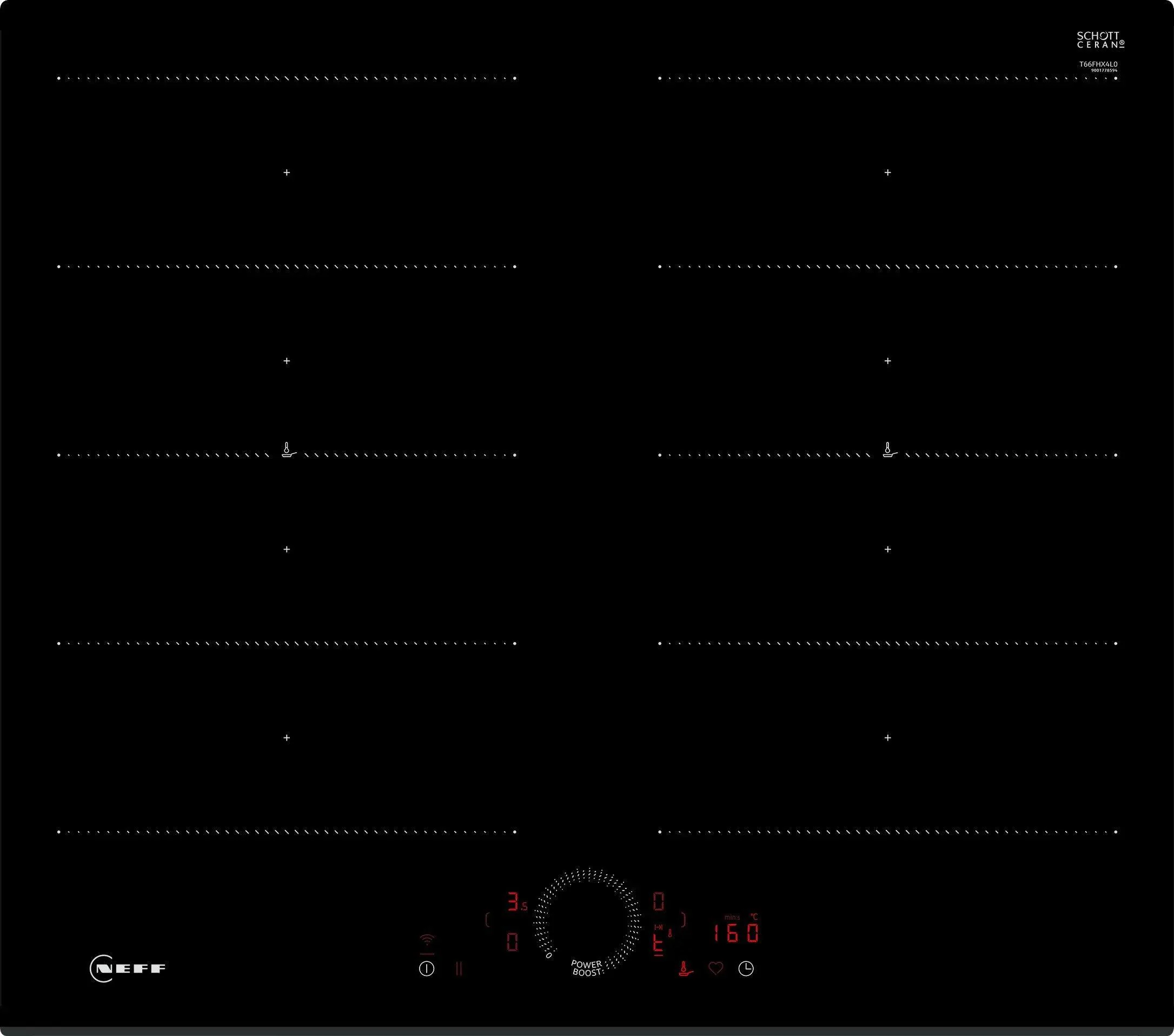 NEFF Induction Hob T66FHX4L0 - Black