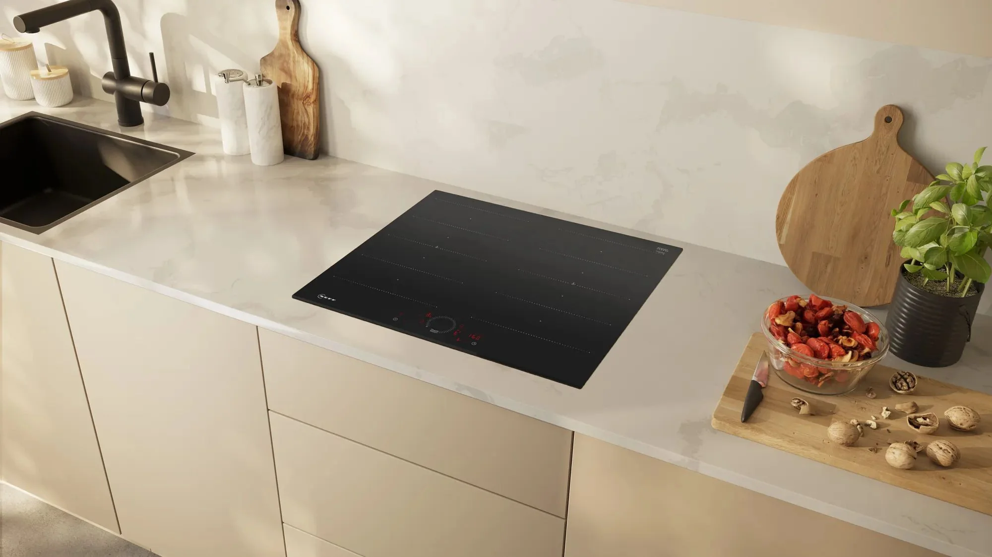 NEFF Induction Hob T66FHX4L0 - Black - Image 3