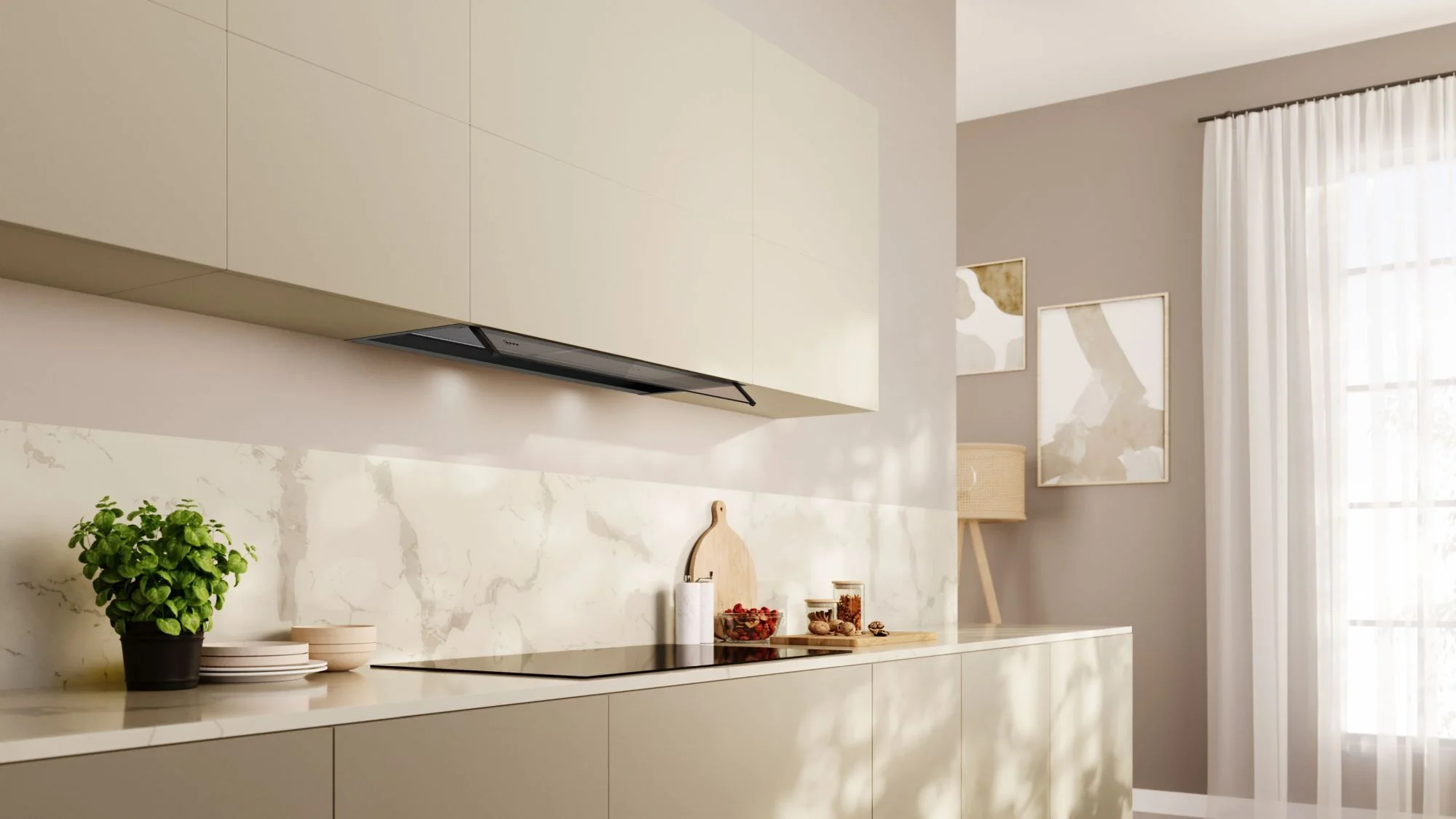 NEFF Integrated Hood D95XCC2S0B - Black - Image 2