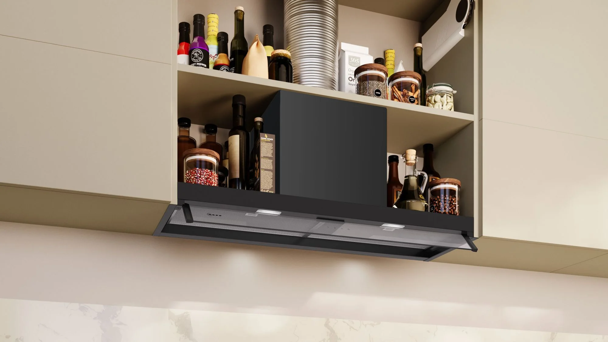 NEFF Integrated Hood D95XCC2S0B - Black - Image 5