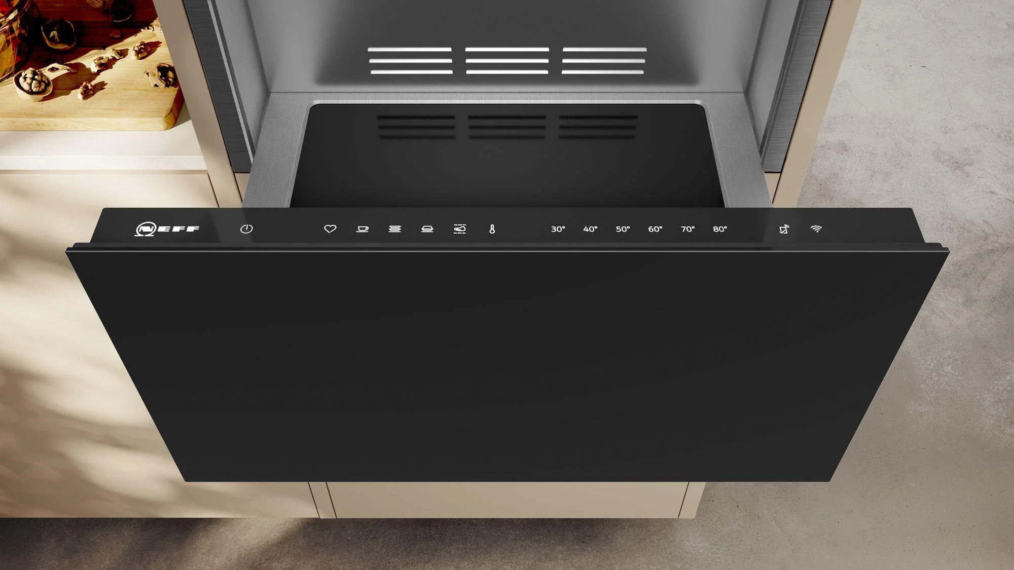 NEFF Warming Drawer N34HA11G1B - Black / Graphite - Image 2