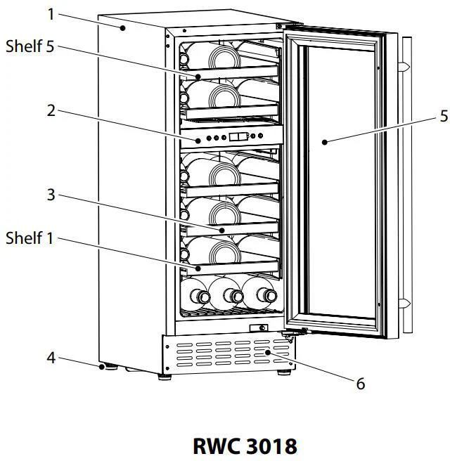 Rangemaster Built In Wine Cooler RWC3018 - Various Colours - Image 11