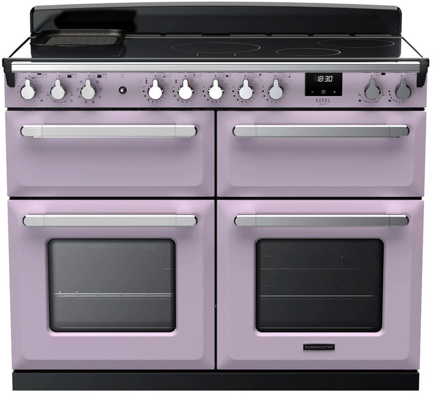 Rangemaster Range Cooker Induction ESDLB110EIPHTH-CM1 - Heather / Chrome
